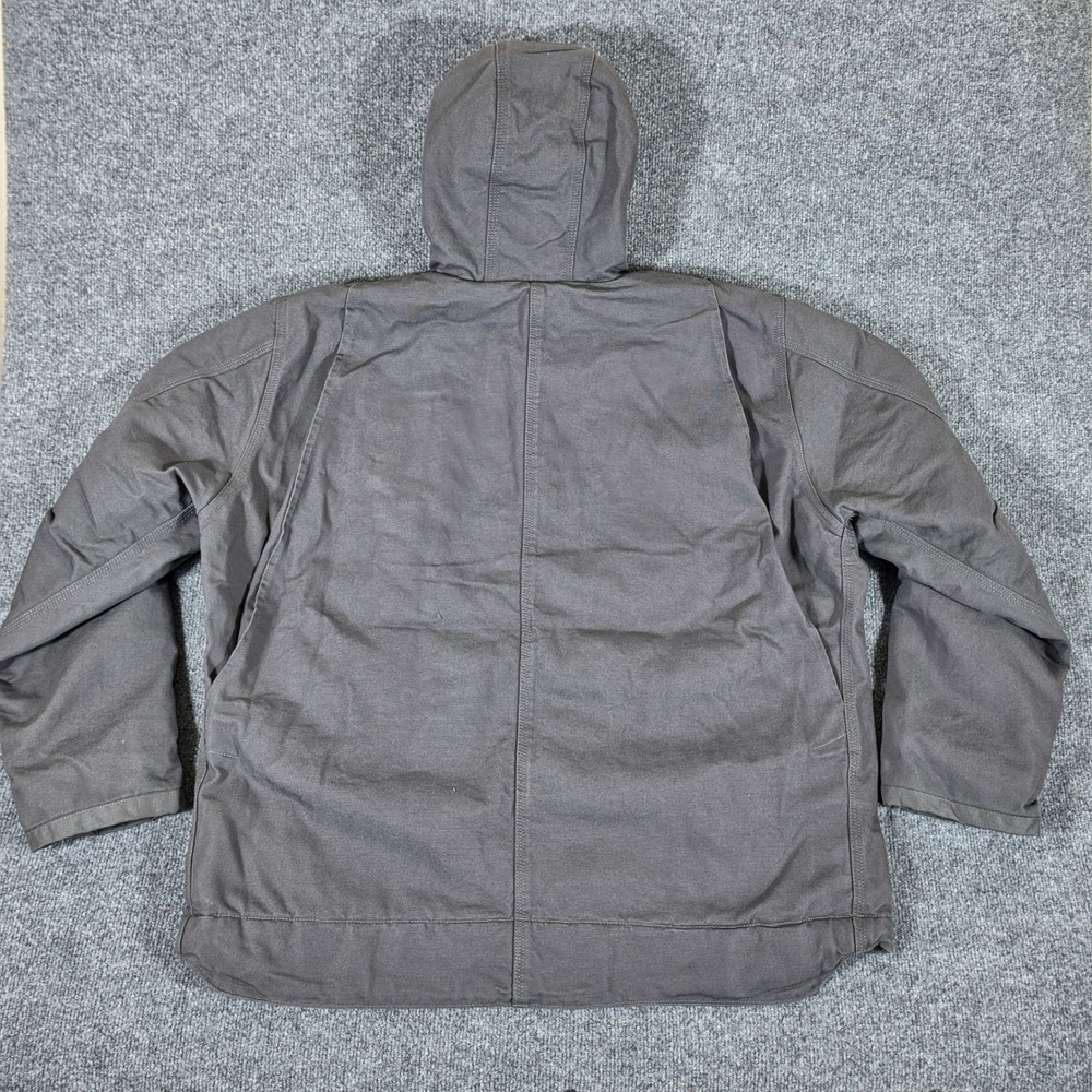 NWT Carhartt Duck Bartlett Sherpa Lined Jacket Hooded Gray Mens Size XL Workwear - Picture 6 of 11